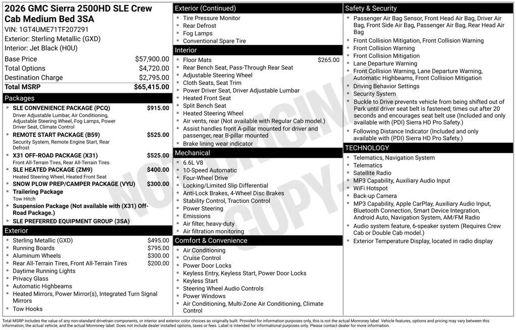 gmc sierra 2500hd 2026 1GT4UME71TF207291 image gmc sierra 2500hd 2026 1GT4UME71TF207291 image